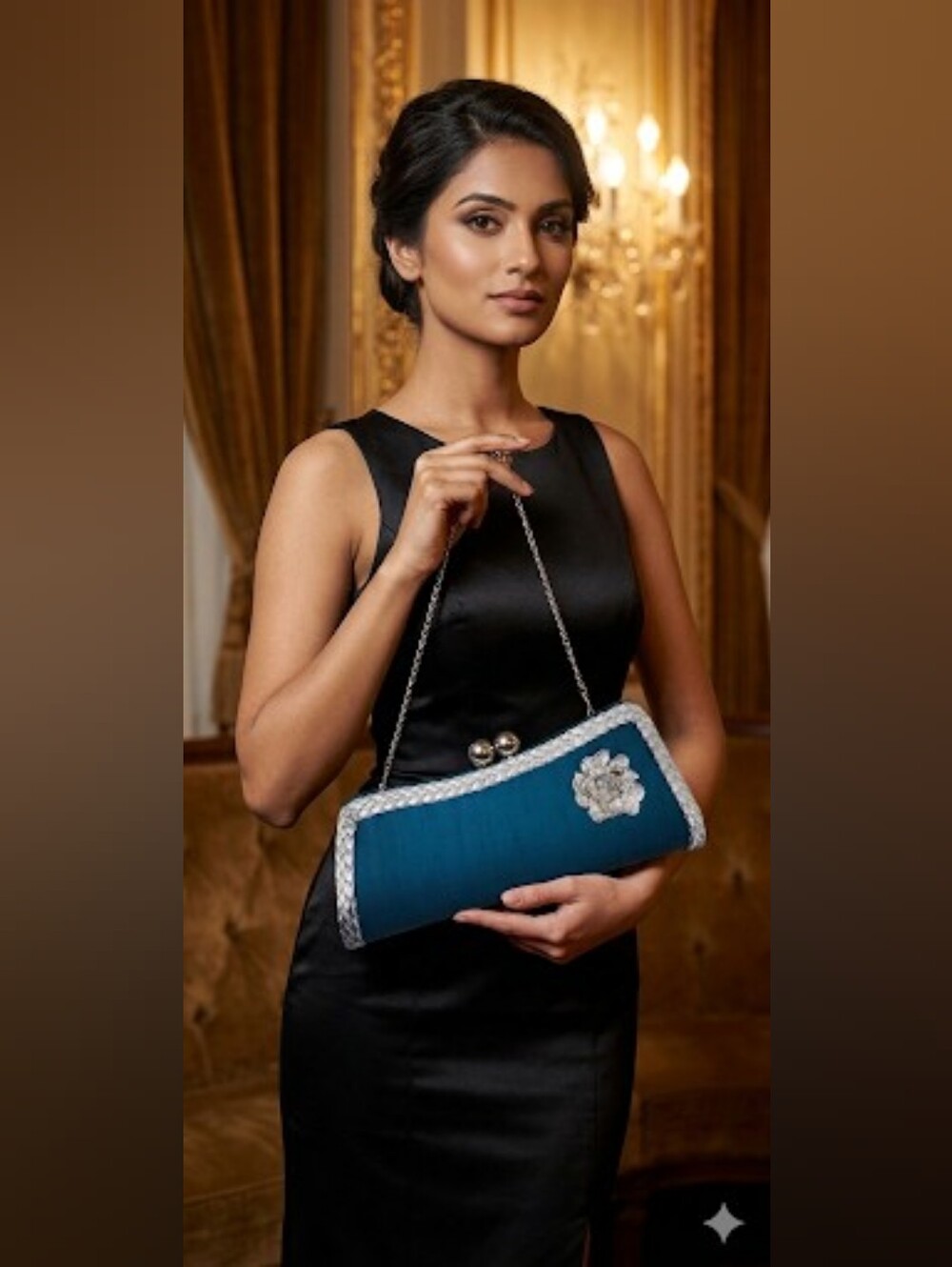 Designer evening clutch